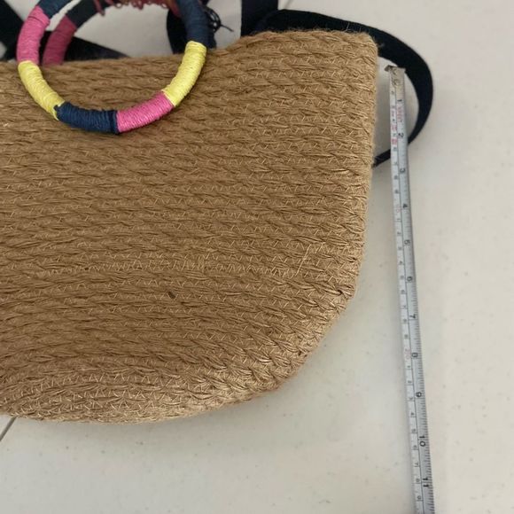 Gap Jute Bag Circular Handles & Shoulder Straps - Picture 2 of 7